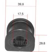 Bushing, stabiliser bar CORTECO - 49371775