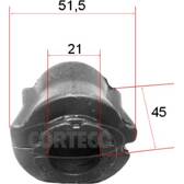 Bushing, stabiliser bar CORTECO - 49371817