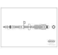Flexible De Frein Bosch – Réf. 1987481395, Longueur 480 Mm, Filetage M10x1, Pour Peugeot 207 - 3