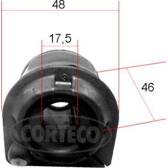 Lagerbus, stabilisator CORTECO - 49371888