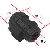 Silent bloc de barre stabilisatrice CORTECO - 80001465