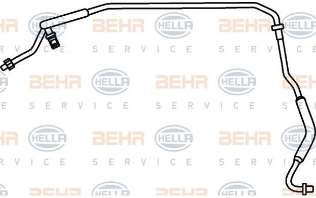 High-/Low Pressure Line, air conditioning