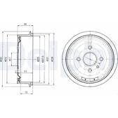 Brake Drum DELPHI - BF102