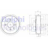 Brake Drum DELPHI - BF200