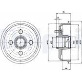 Brake Drum DELPHI - BF229