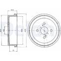 Brake Drum DELPHI - BF278