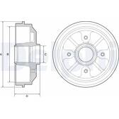 Brake Drum DELPHI - BF282