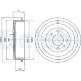 Brake Drum DELPHI - BF366