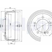 Brake Drum DELPHI - BF404