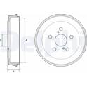 Brake Drum DELPHI - BF536