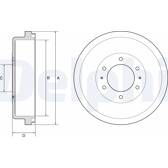 Brake Drum DELPHI - BF635