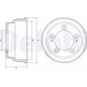 Brake Drum DELPHI - BF645