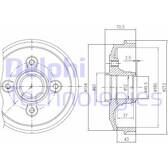 Brake Drum DELPHI - BFR190