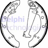 Bremsbackensatz DELPHI - LS1625