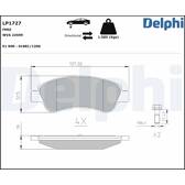 Bremsbeläge vorne DELPHI - LP1727