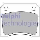 Bremsbelagsatz hinten DELPHI - LP133