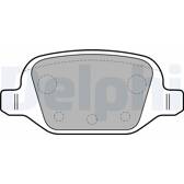 Bremsbelagsatz hinten DELPHI - LP1678