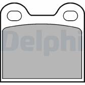 Bremsbelagsatz hinten DELPHI - LP21