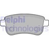 Bremsbelagsatz hinten DELPHI - LP2153