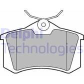 Bremsbelagsatz hinten DELPHI - LP2254