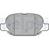 Bremsbelagsatz hinten DELPHI - LP2761