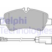 Bremsbelagsatz hinten DELPHI - LP3619