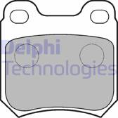 Bremsbelagsatz hinten DELPHI - LP590
