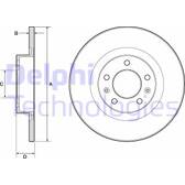 Bremssatz (2 Bremsscheiben) DELPHI - BG4748C