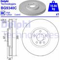Bremsscheibe (pro Einheit) DELPHI - BG9340C