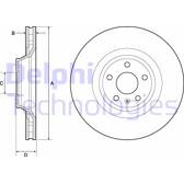 Bremsscheibe (pro Einheit) DELPHI - BG9955