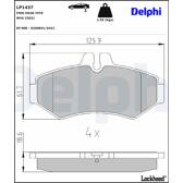 Bromsbelägg bak DELPHI - LP1437