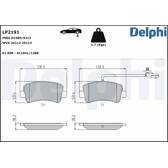 Bromsbelägg bak DELPHI - LP2191