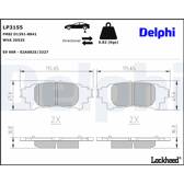 Bromsbelägg bak DELPHI - LP3155