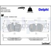 Bromsbelägg bak DELPHI - LP3312