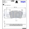 Bromsbelägg bak DELPHI - LP3585