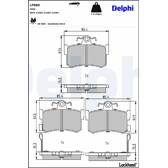 Bromsbelägg bak DELPHI - LP880