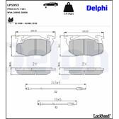 Bromsbelägg fram DELPHI - LP1053
