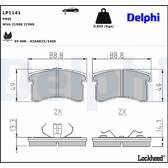 Bromsbelägg fram DELPHI - LP1141