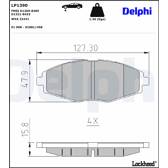 Bromsbelägg fram DELPHI - LP1390