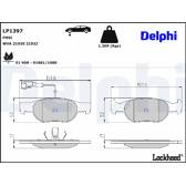 Bromsbelägg fram DELPHI - LP1397