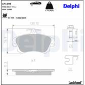 Bromsbelägg fram DELPHI - LP1398