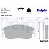 Bromsbelägg fram DELPHI - LP1406