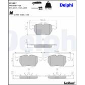 Bromsbelägg fram DELPHI - LP1407