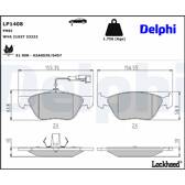 Bromsbelägg fram DELPHI - LP1408