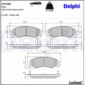 Bromsbelägg fram DELPHI - LP1500