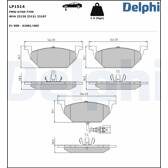 Bromsbelägg fram DELPHI - LP1514