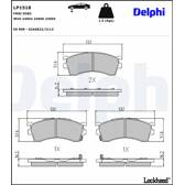 Bromsbelägg fram DELPHI - LP1518