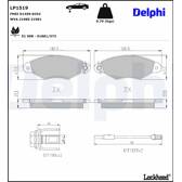 Bromsbelägg fram DELPHI - LP1519
