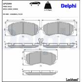 Bromsbelägg fram DELPHI - LP1544