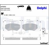 Bromsbelägg fram DELPHI - LP1631